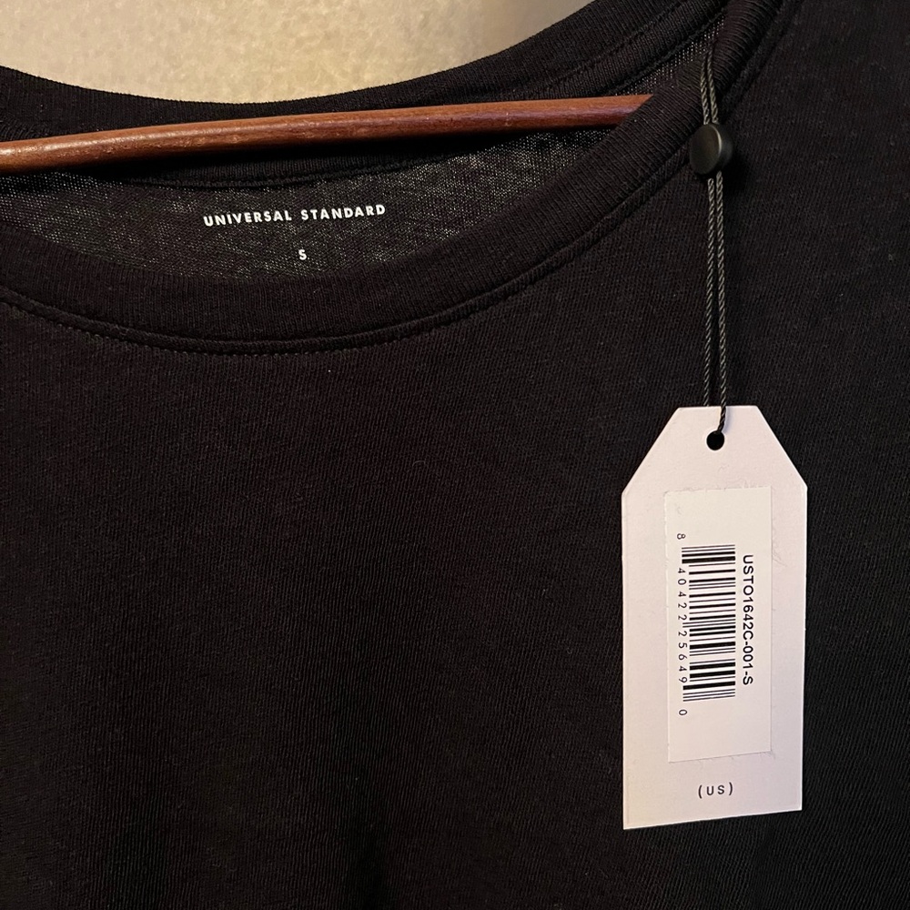 NWT Universal Standard Linen Jersey Black Eco Tee Rex - Picture 3 of 12